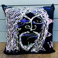 Image 1 of WINO Self Portrait 2-Sided Art Pillow