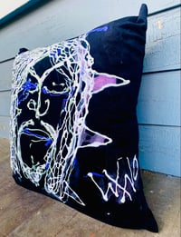 Image 2 of WINO Self Portrait 2-Sided Art Pillow