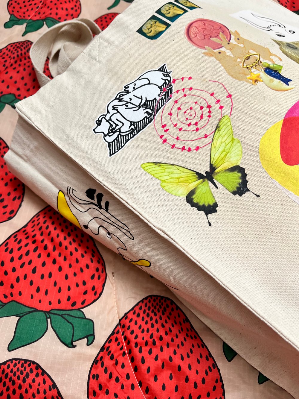 Image of Market Tote - Hand embellished V11