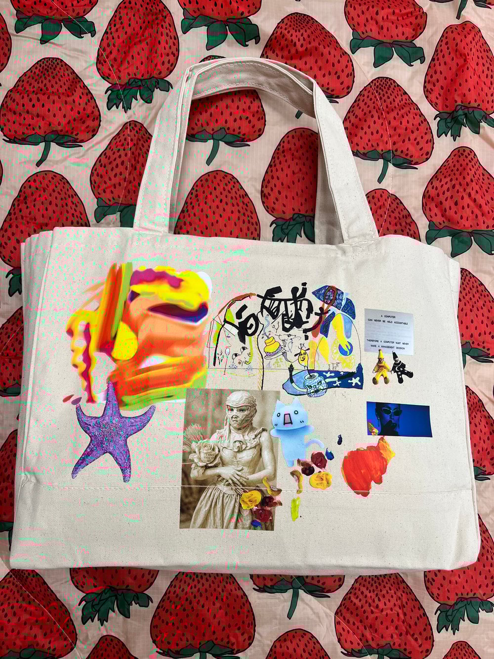 Image of Market Tote - Hand embellished V12