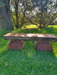 Image 1 of Fire Pit Log Bench - Rescue Logs wood