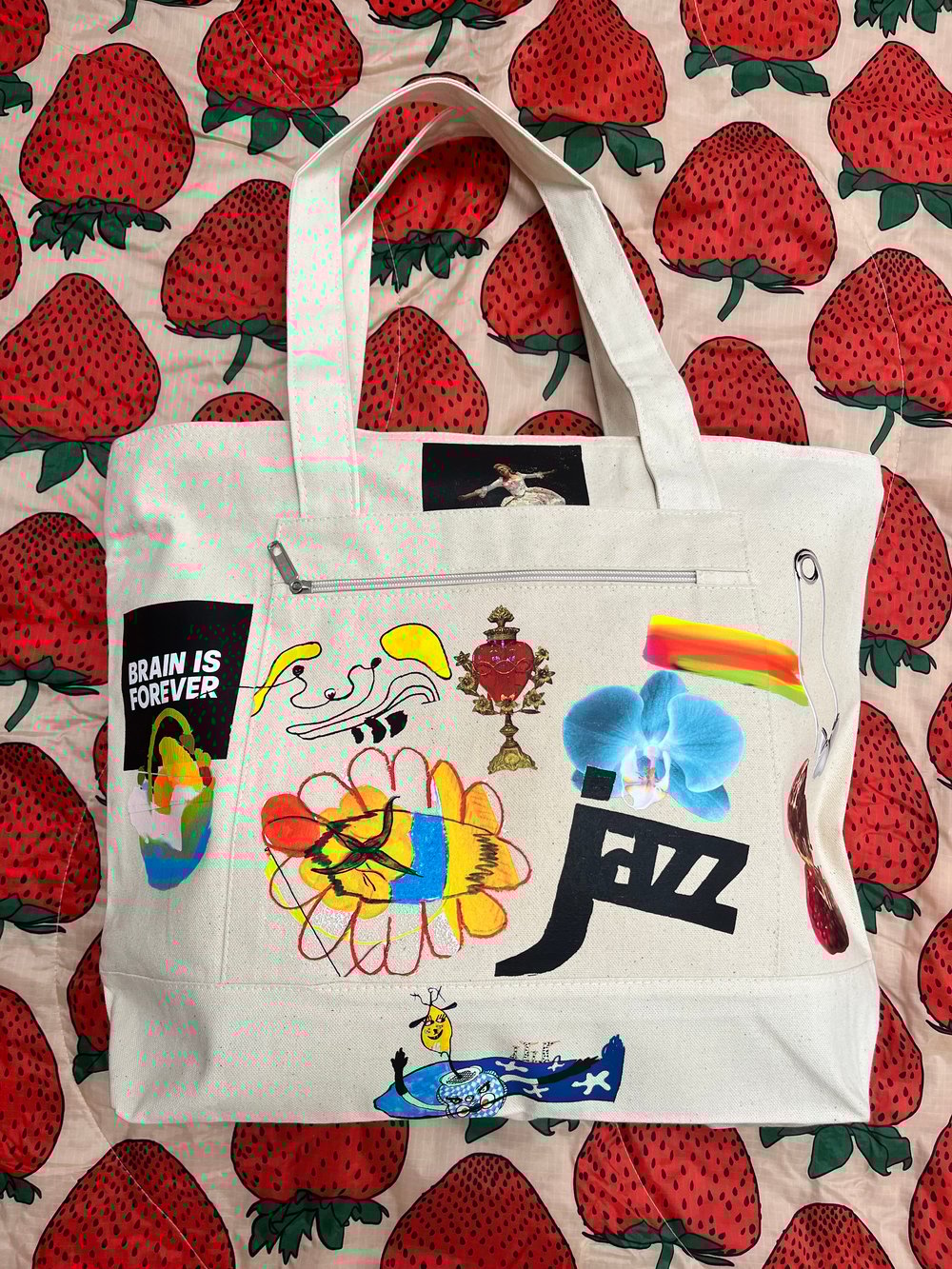 Image of Market Tote - Hand embellished V13