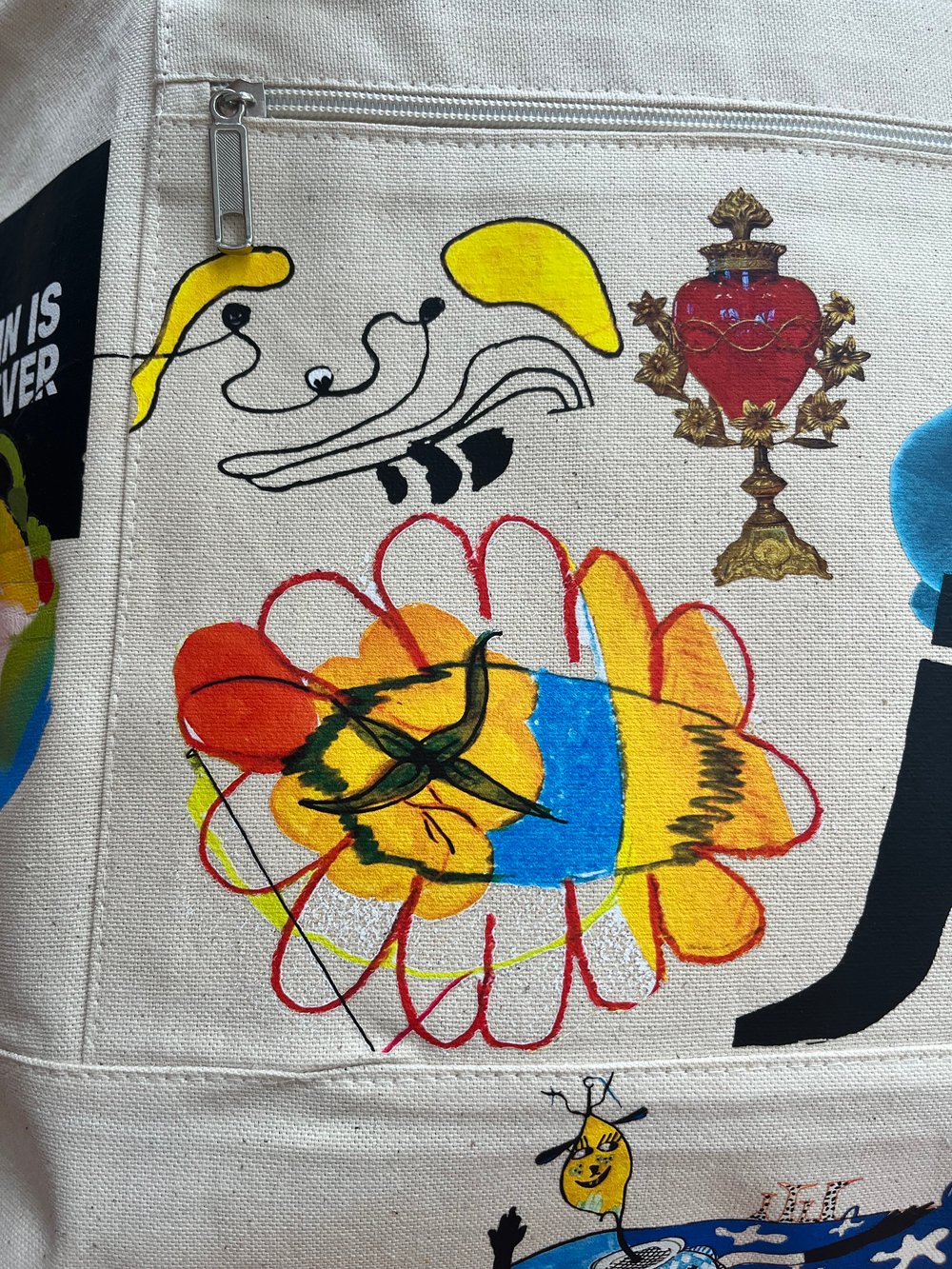 Image of Market Tote - Hand embellished V13