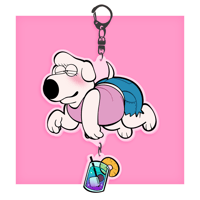 Image 3 of Gay Dog Cousin Acrylic Keychain