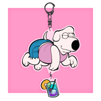 Image 2 of Gay Dog Cousin Acrylic Keychain