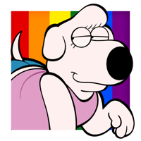 Image 1 of Gay Dog Cousin Acrylic Keychain