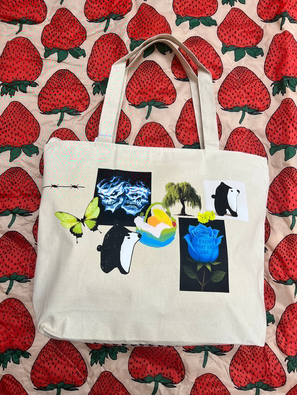 Image of Market Tote - Hand embellished V15