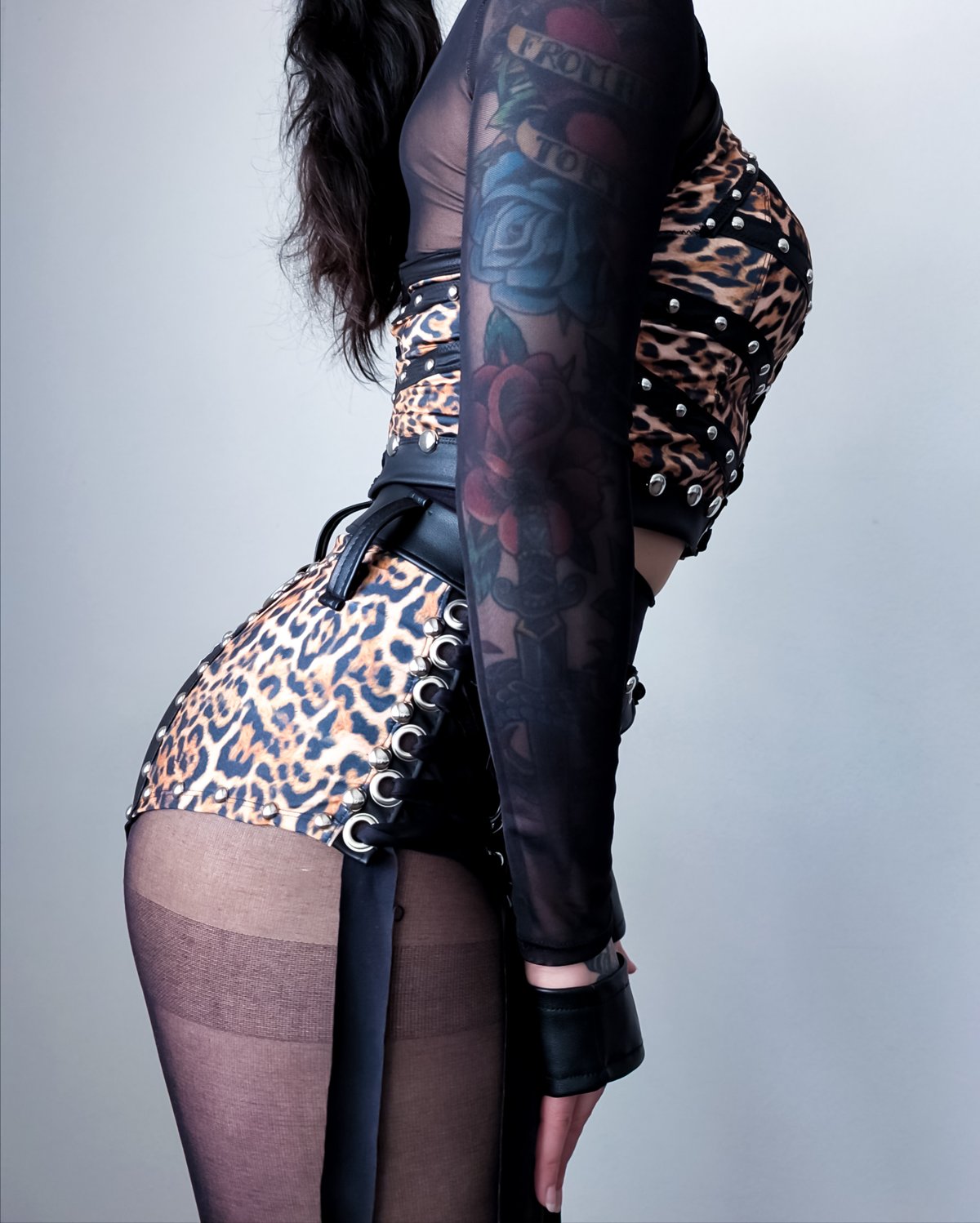 Leopard Armor Halter Top