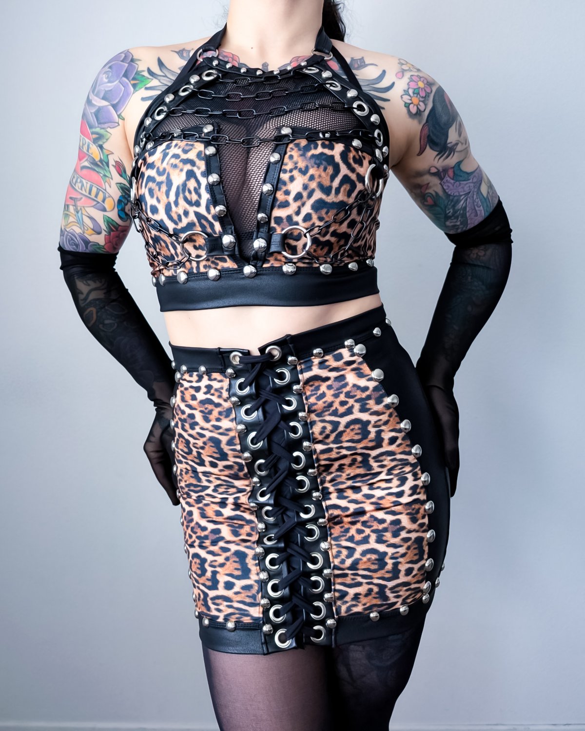 On The Prowl Plunging Halter Top