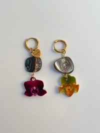Image 1 of melon abalone earrings