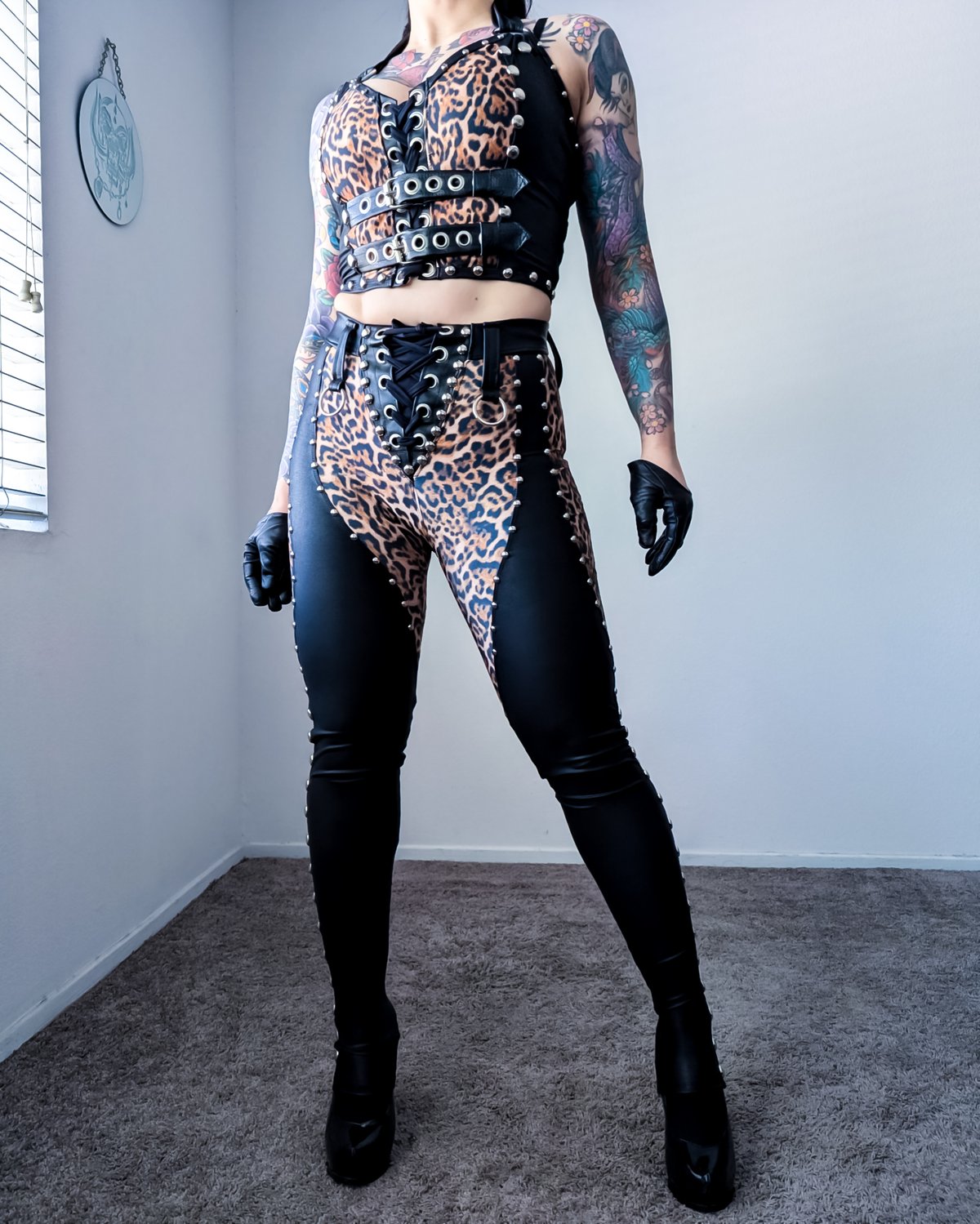 Leopard Chaps Pants