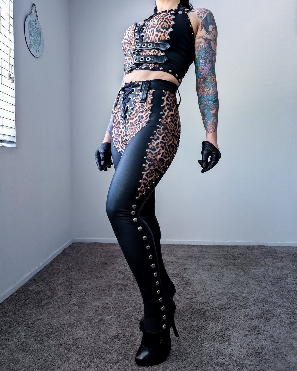 Leopard Chaps Pants
