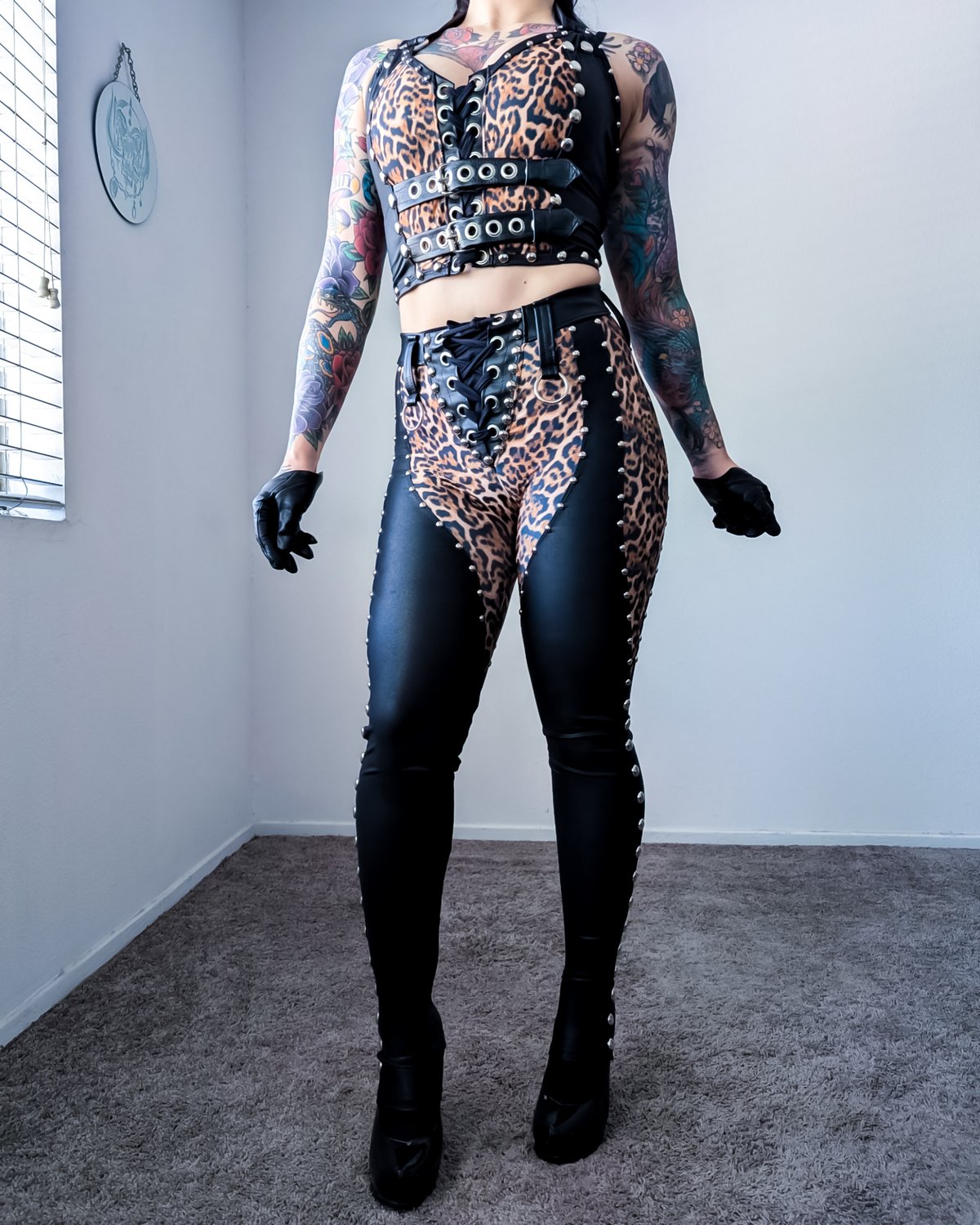 Leopard Chaps Pants