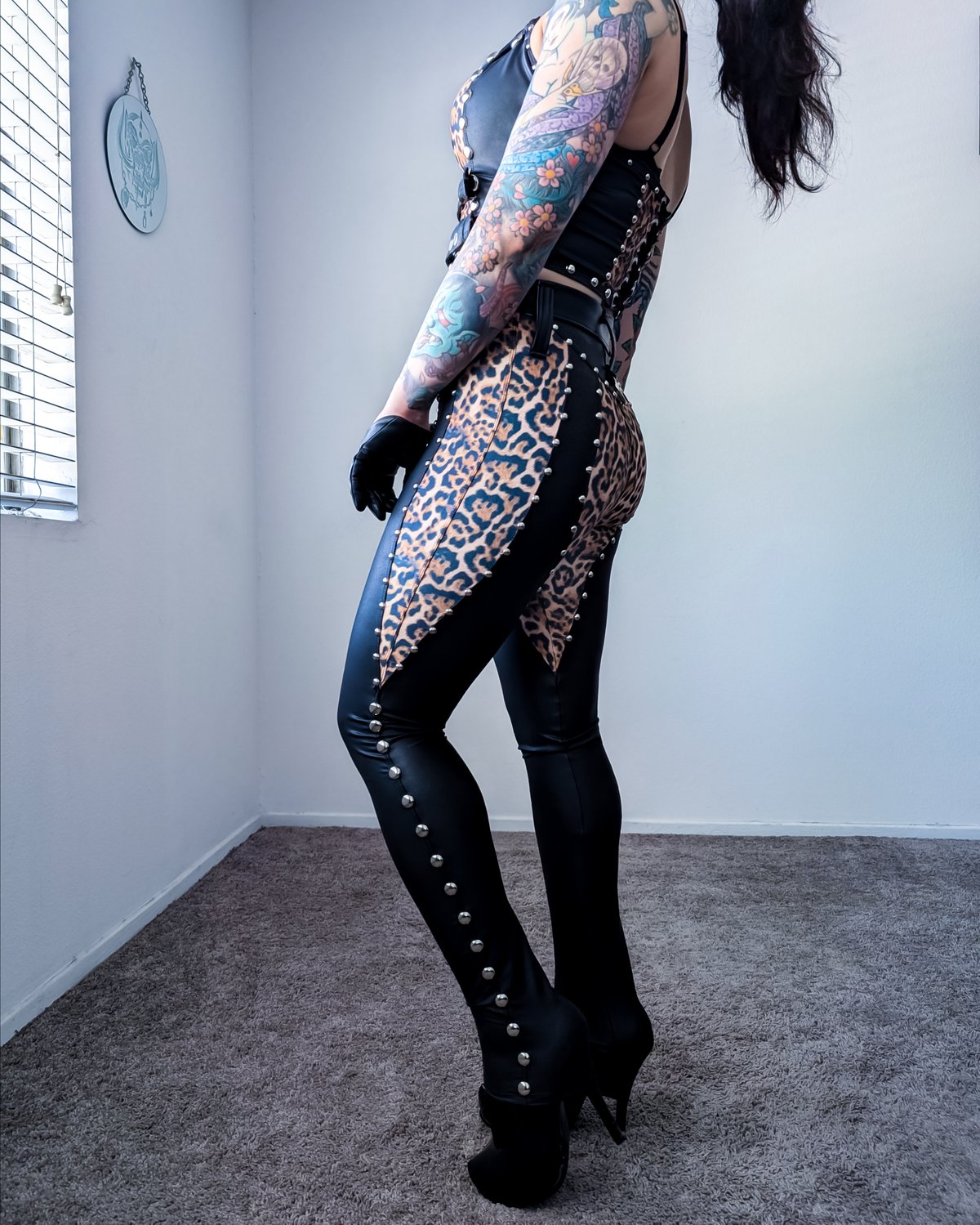 Leopard Chaps Pants