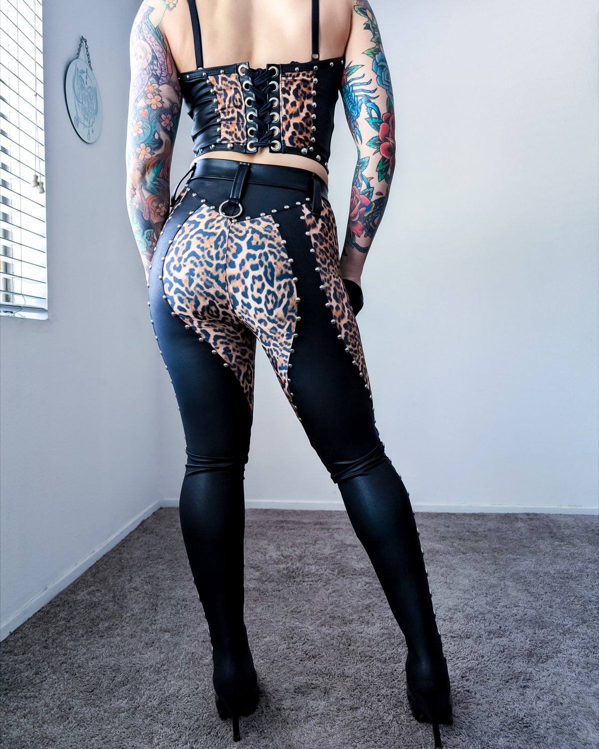 Leopard Chaps Pants