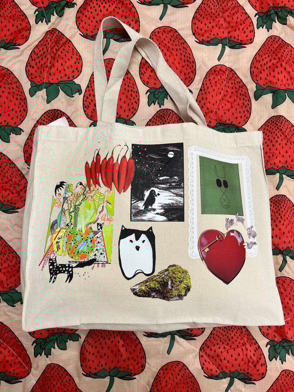 Image of Market Tote - Hand embellished V16