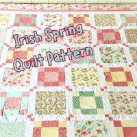 Image 1 of IRISH SPRING Pattern Only 77" x 88" by Carrie-Along Quilts