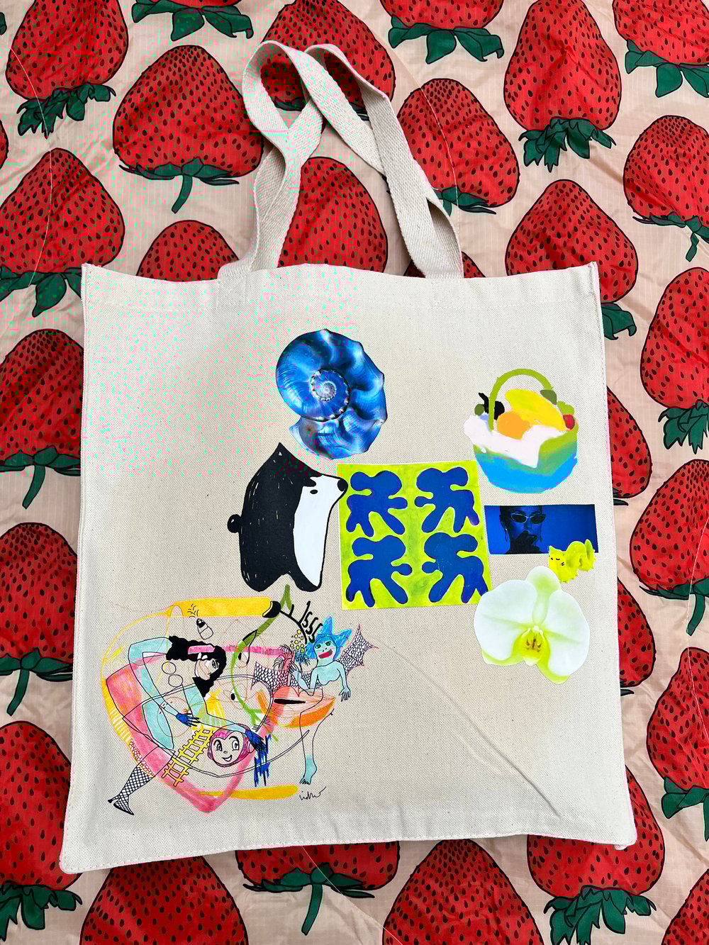Image of Market Tote - Hand embellished V17