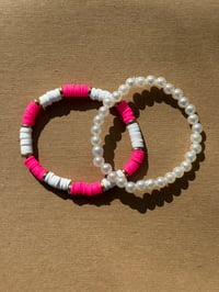 pinky pearls bracelet set!🐚⭐️🌸