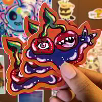 Wild Cherry Snail Stickers