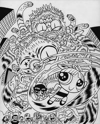 "Powerpuff Girls" #8 original variant cover illustration