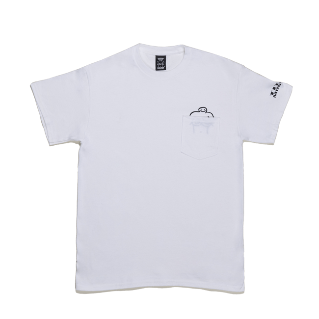 WHITE TITTY MONSTER® POCKET T-SHIRT