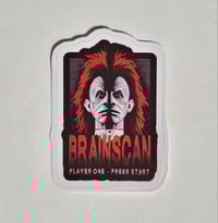 Image 1 of Brain Scan Player One - Press Start Matte Vinyl Sticker