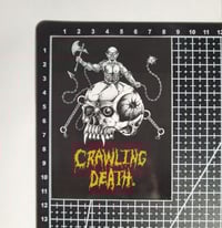 Image 2 of Crawling Death Brand Die Cut Glossy Finish Vinyl Sticker