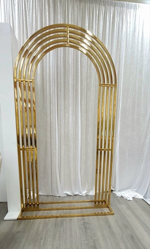 Image of Gold stainless steel arch frame   only n shape  