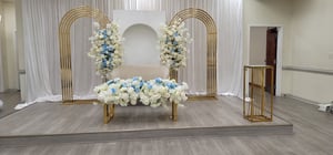 Image of Gold stainless steel arch frame   only n shape  