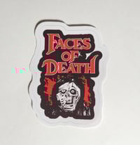 Image 1 of Faces Of Death 1 Matte Vinyl Sticker