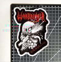 Image 2 of Large Warbringer Weatherproof Matte Vinyl Vehicle Sticker/Decal