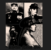 Image 1 of JANET JACKSON RHYTHM NATION POETIC JUSTIC GRAPHIC T-SHIRT