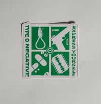 Image 1 of Type O Negative Express Yourself Matte Vinyl Sticker