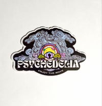 Image 1 of Psychedelia Brand Die Cut Matte Vinyl Sticker