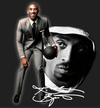 Image 1 of KOBE BRYANT BLACK MAMBA GRAPHIC T-SHIRT