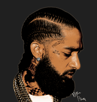 Image 1 of NIPSEY HUSSLE GRAPHIC T-SHIRT LIMITED EDITION