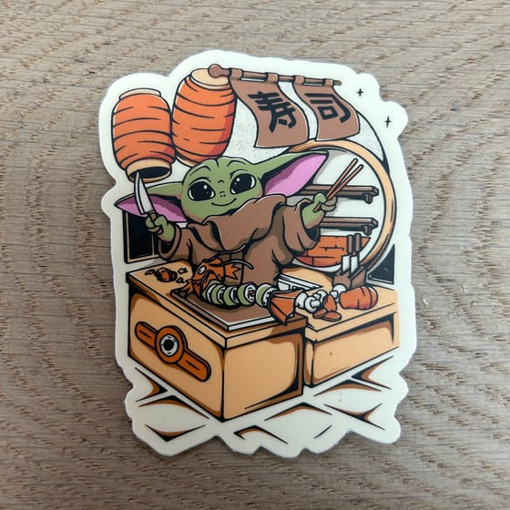 Image of Chef Grogu 3" Sticker 