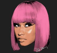 Image 1 of NICKI MINAJ GRAPHIC T-SHIRT LIMITED EDITION