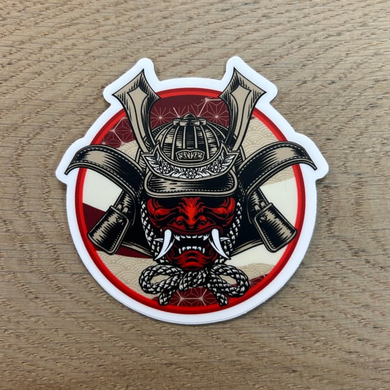 Image of Seigaiha Samurai 3" Sticker