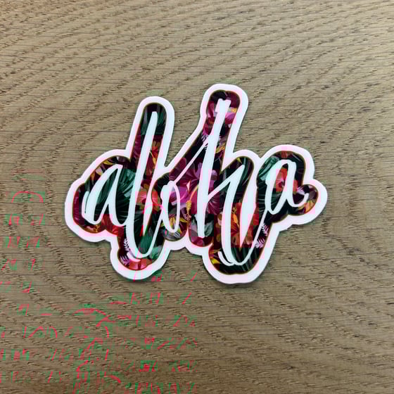 Image of Signature Aloha 3" Sticker