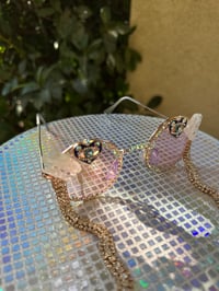 Image 2 of Crystal Heart Sunglasses – “Goddess Frequency”