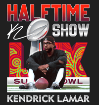 Image 1 of KENDRICK LAMAR HALFTIME SHOW GRAPHIC T-SHIRT