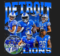 Image 1 of DETROIT LIONS GRAPHIC T-SHIRT