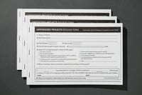 Image 5 of Unfinished Projects Release Forms booklet