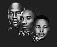 Image 1 of MIKE KOBE STEPH STARS ARE BORN GRAPHIC T-SHIRT