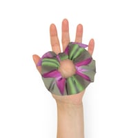 Image 5 of Variegated Cactus Bloom Hair Scrunchie 