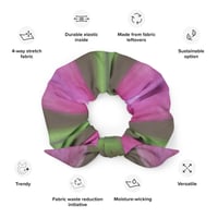Image 8 of Variegated Cactus Bloom Hair Scrunchie 