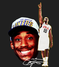 Image 1 of KOBE USA 10 LAKERS GRAPHIC T-SHIRT