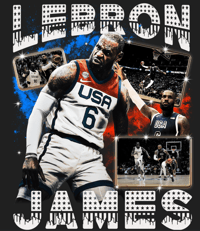 Image 1 of LEBRON JAMES 2024 PARIS OLYMPICS GRAPHIC T-SHIRT